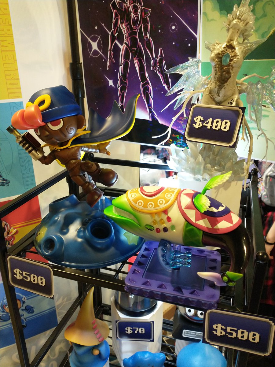 cutemonsterprop's tweet image. Come on by! Right next to the middle consoles entrance.
I brought just 2 Geno statues and 5 Windfish statues so if you've been waiting now's your chance!