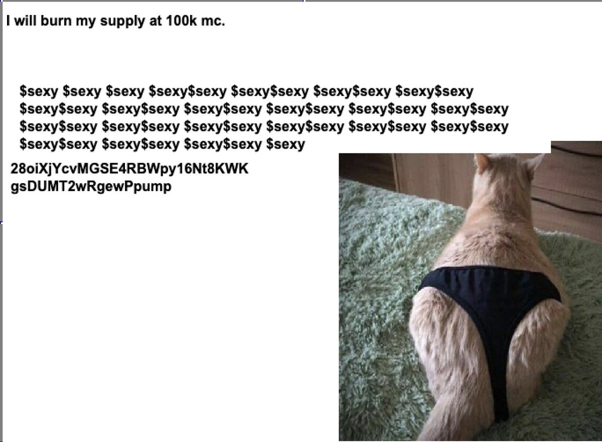 i will burn my supply at 100k mc

CA: 28oiXjYcvMGSE4RBWpy16Nt8KWKgsDUMT2wRgewPpump

TG: t.me/sexyportalsol