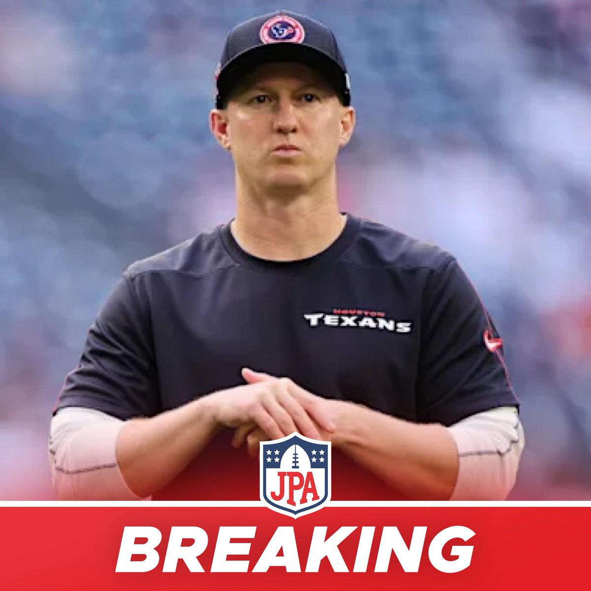 jasrifootball's tweet photo. 𝗕𝗥𝗘𝗔𝗞𝗜𝗡𝗚: #Texans are firing offensive coordinator Bobby Slowik, per @RapSheet 

WOW. This is a big move out of Houston. https://t.co/f0vrksVW2W