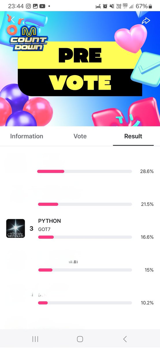 priyankanair95's tweet image. We can do better than this guys. Please go to the MNET+ app to vote for #GOT7 We need this win! U can vote 5 times a day from one account, and it's pretty easy to vote. Will post tutorial in the replies below.
#GOT7_WINTER_HEPTAGON #PYTHONonMCountdown