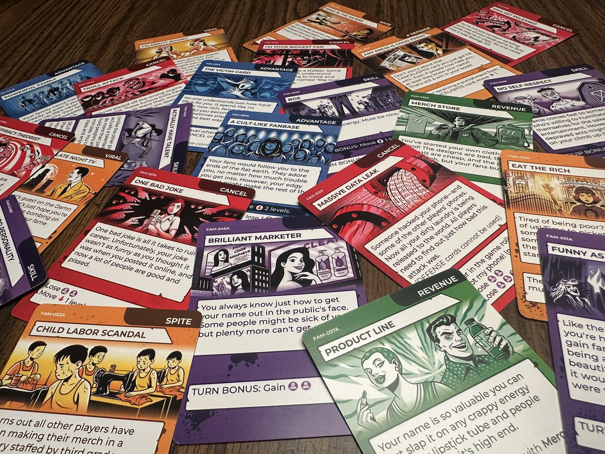 Marksimuss's tweet image. Filming a promo with the latest prototype of my game, Terrible Influence. It’s surreal to finally have a playable copy to show off. Follow our Kickstarter campaign so you can get your own copy soon!! Go to TerribleInfluence.com