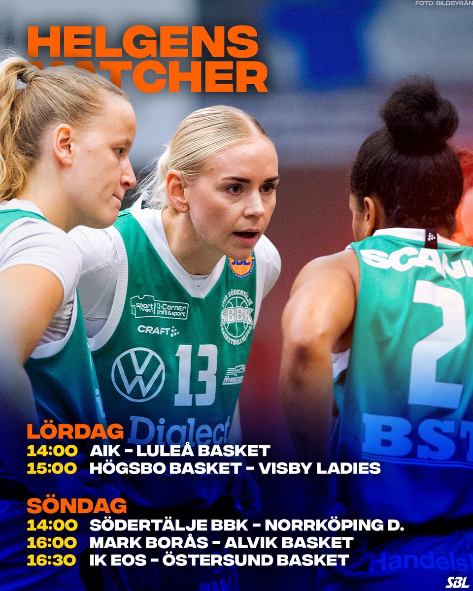 sbl_dam's tweet photo. 🔥 Vilka match ups vi har att framför oss i helgen! 🤩

Se alla matcher för 149 kr/månad på https://t.co/A8i8lPp8Hz! 📺 https://t.co/hbIZFPSSCD