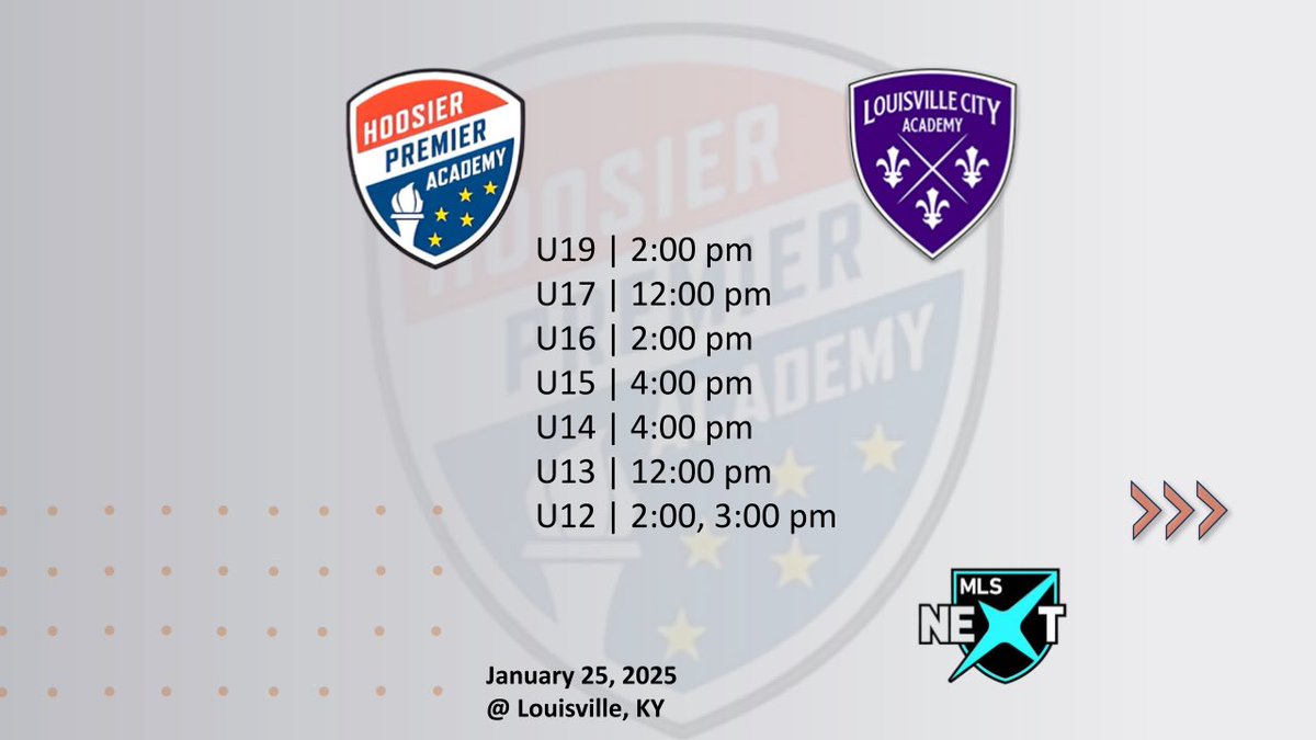 HPA takes the road for upcoming friendlies against @loucityacademy 

Ready to get 2025 started!