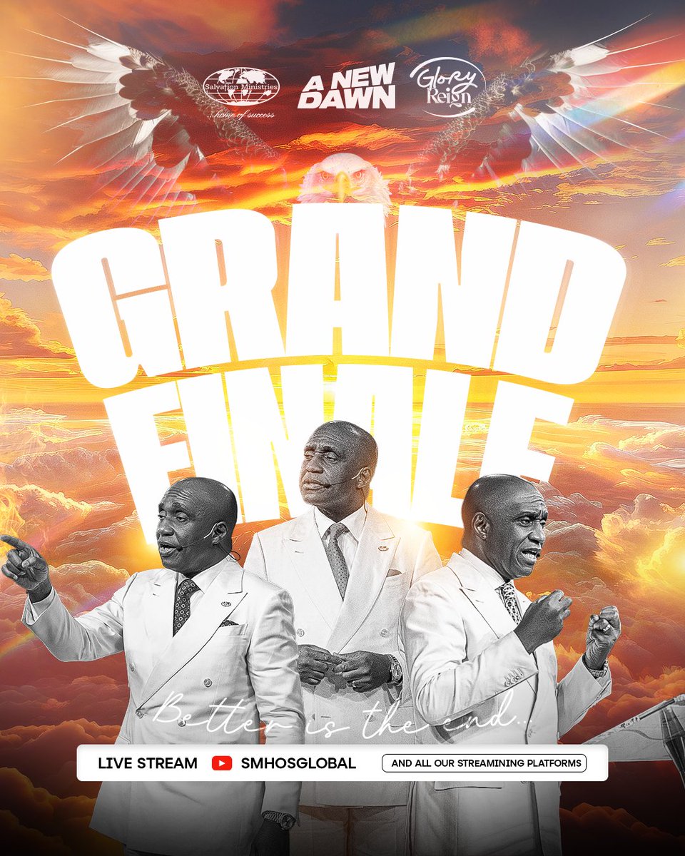 smhosglobal's tweet photo. Welcome to the Grand Finale of Glory Reign 2025! 

This is the final night and you cannot leave the same way you came.

Don't miss out on history being made.

Come ready and expectant!

#TheGrandFinale 
#GloryReign2025
#ANewDawn https://t.co/SYy3VcXxSS