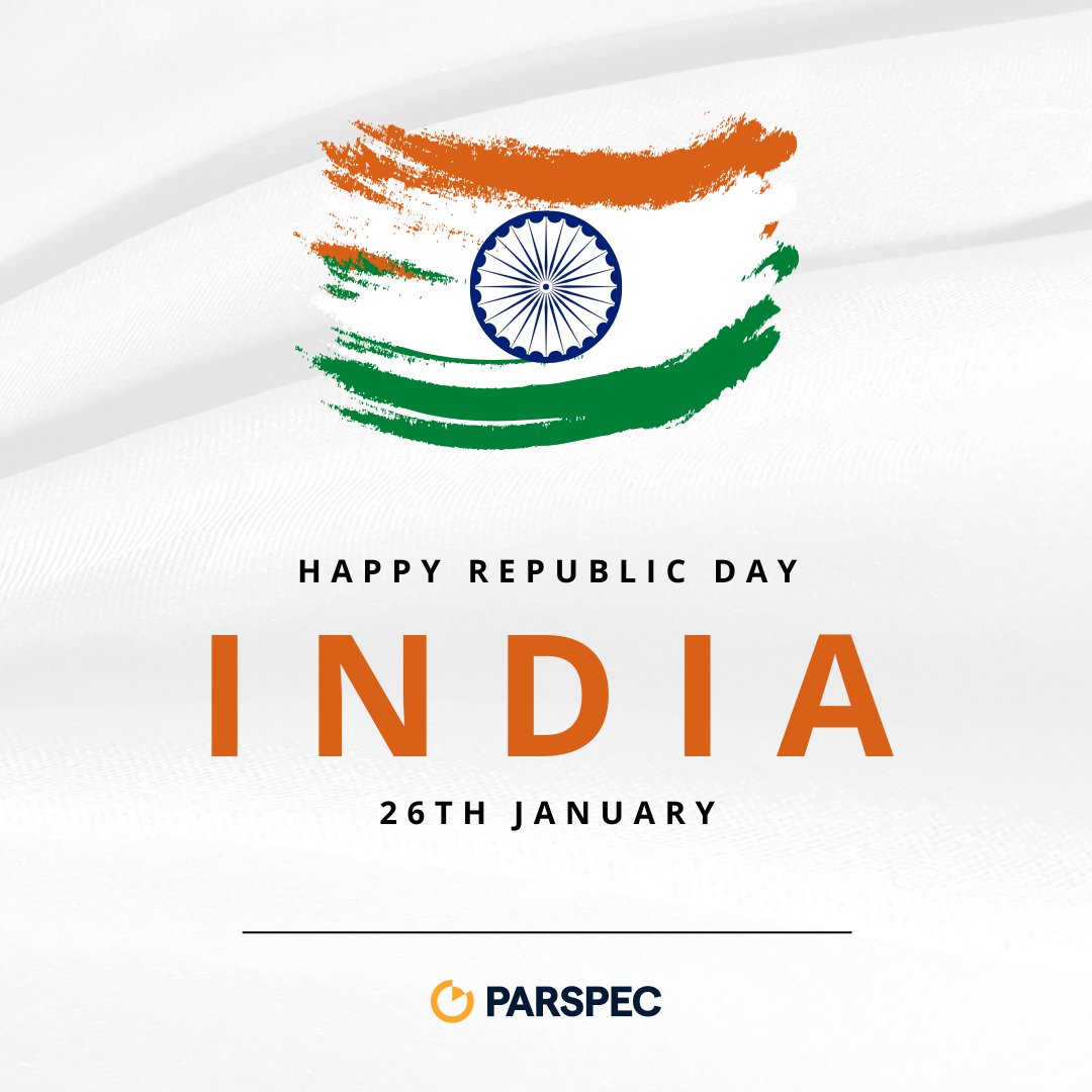 hello_parspec's tweet photo. Wishing a Happy Republic Day!
We wish everyone a joyful Republic Day and look forward to achieving even greater milestones together.

#RepublicDay #India #Teamwork #Parspec https://t.co/QR0yk84ngN