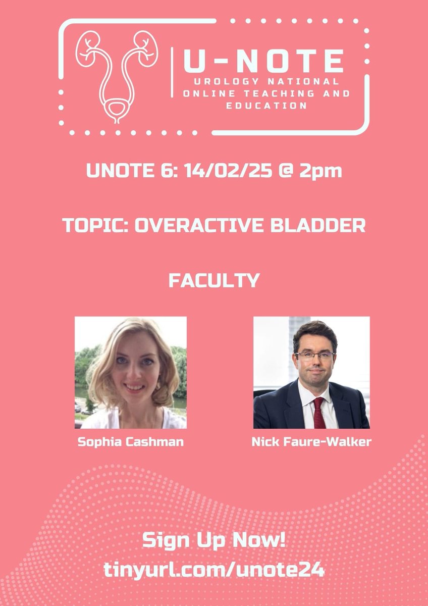 U-NOTE (@uronote) on Twitter photo UNOTE 6: Overactive Bladder.
Join <a href="/soph_cash/">Sophia Cashman</a> <a href="/nickfaurewalker/">Nick Faure Walker</a> to expertly bring you up to speed on its assessment and management.
🫶Friday Feb 14th at 2pm #ValentinesUNOTE
<a href="/lithohlr/">Hari Ratan</a> <a href="/EndoLuminalEndo/">Daron Smith</a> <a href="/AshtonAnnelisse/">AnnelisseAshton</a> <a href="/CTBerridge/">Chris Berridge</a> UNOTE 6: Overactive Bladder.
Join <a href="/soph_cash/">Sophia Cashman</a> <a href="/nickfaurewalker/">Nick Faure Walker</a> to expertly bring you up to speed on its assessment and management.
🫶Friday Feb 14th at 2pm #ValentinesUNOTE
<a href="/lithohlr/">Hari Ratan</a> <a href="/EndoLuminalEndo/">Daron Smith</a> <a href="/AshtonAnnelisse/">AnnelisseAshton</a> <a href="/CTBerridge/">Chris Berridge</a>