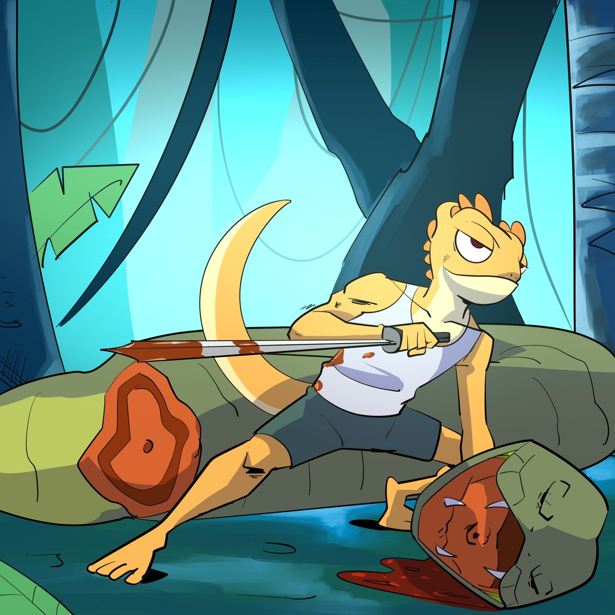 iamraytech's tweet photo. Tittle: Jimmy The Brave Saviour of The chameleon Community.
#JimmyAdventure Adventure Adventure Adventure Adventure
@MelancholyJimmy
Our Team :
@iamraytech
@meindozah___
@Horlar2244
@pipsking_
@danbuildss https://t.co/m2xj4HueKW