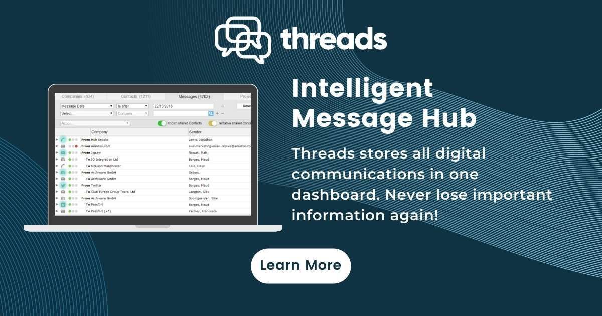 threads_app's tweet image. What is an intelligent message hub? It's a dashboard that captures, transcribes, and organises all of your company’s emails and phone calls into one easily searchable platform.
We are here to help! Contact our team today to get your quote.  buff.ly/3otH8yw
