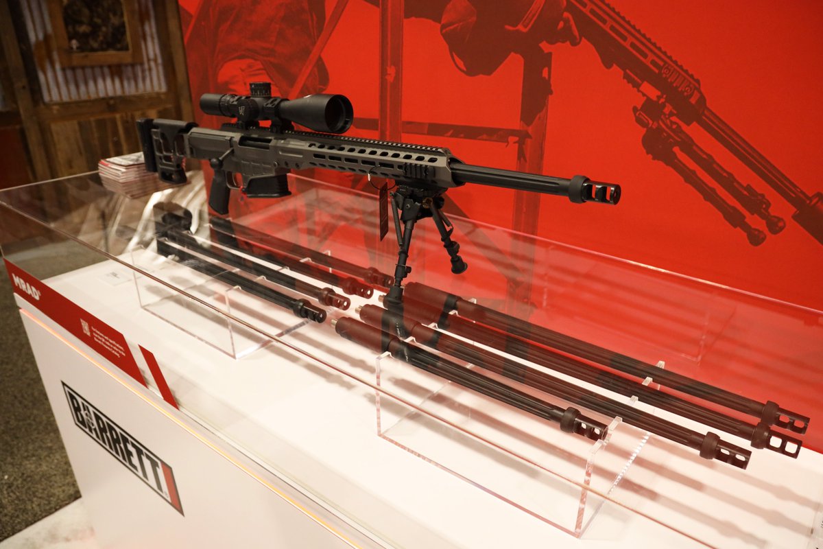 BarrettRifles's tweet image. Last day of SHOT Show 2025. Be sure to stop by Booth 10344 to see the new MRAD 7mm PRC Barrel Kit. #shotshow