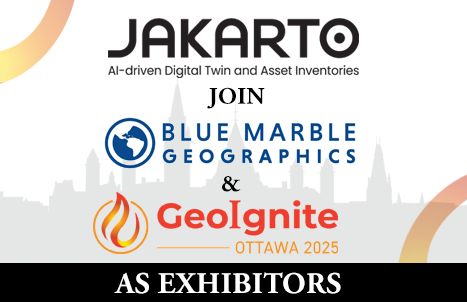 Big news! Jakarto and Blue Marble Geographics® are joining GeoIgnite 2025 as exhibitors! 
Don't miss out on chance to see groundbreaking innovations in #mobilemapping, #BIM integration, and #geospatial software. May 12-14, 2025 | Ottawa
Get your tickets: geoignite.ca