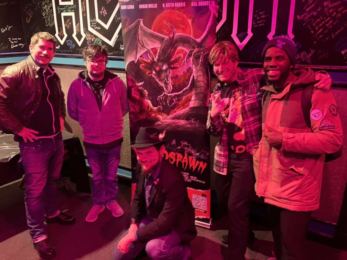 I would like to thank and congratulate my bro Mark Aaron for inviting me last night and for the success of the film Bloodspawn😃🐉🔥🎞️👍 Hopefully this hits streaming, because whoever watches it is in for a ride!😎🐉🔥🎞️👌 #actorslife #film