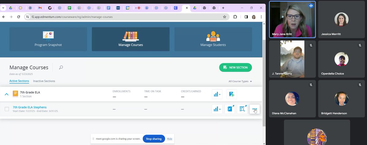 Grateful for our partners at <a href="/edmentumsc/">@EdmentumSC</a> ! Even during snow days, the work never freezes. Our team spent two days working with our outstanding Partnership Manager, Mary Jane Britt, exploring ways to enhance intervention and other solutions to bridge the achievement gap. #MyTribe