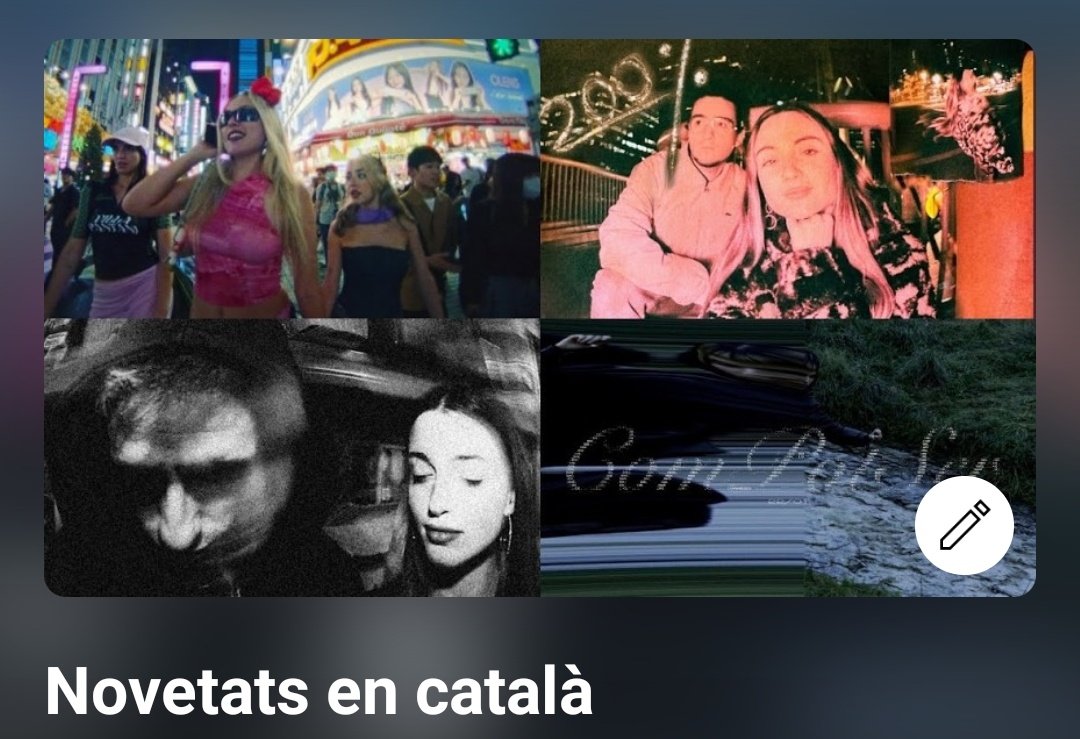 JuanAngel_JDJ30's tweet photo. Les millors novetats en català d'aquesta setmana ja a les playlists de Spotify i YouTube
https://t.co/YAIgeaCXP0
Cançons de @mariaheinpuig #gusset @martakuu_ @vennusauri #albali #ayryn @RogerPadrosMsic @Anna_Andreu_ #celobert #neptu ...
https://t.co/8W3gbCopMJ https://t.co/JDwPksuTPr