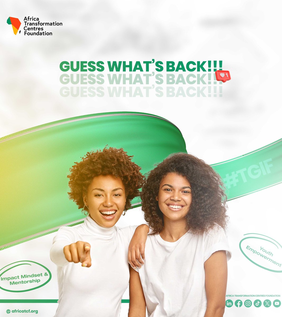 Your favorite life-changing opportunity is making a comeback!

Bigger, better, and designed to leave a lasting impact.

📢 Can you guess what it is?

#TransformWithUs #GuessWhatsComing #BigNewsSoon #atcf #IMPACTMindsetProgramme #IMPACTMindset #Leadership #Mindsetshift
