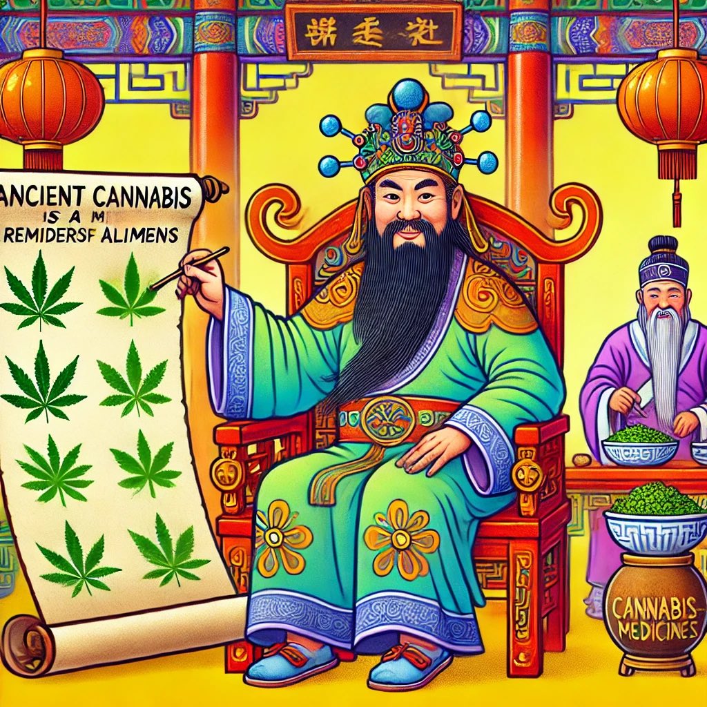 bubatz_buben's tweet photo. The First Recorded Medical Use of Cannabis Dates Back to 2737 BC 📜🌿

The first known medical use of cannabis was documented in 2737 BC by Chinese Emperor Shen Nong, who recommended it for treating ailments like rheumatism and gout. He’s often credited as one of the first “stoner doctors” in history—talk about ancient alternative medicine!