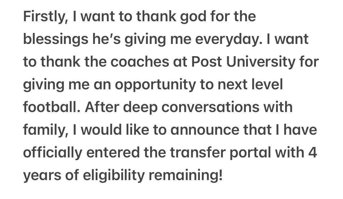 JustinDoughty55's tweet photo. Officially in the transfer portal!
4 years of eligibility remaining!
#AGTG
-3.42 GPA (honor student)
-6ft / 195 lbs
Email: Justindoughty56@icloud.com
READY TO WORK!
@CoachJamesRaso https://t.co/feoQJNF7xs