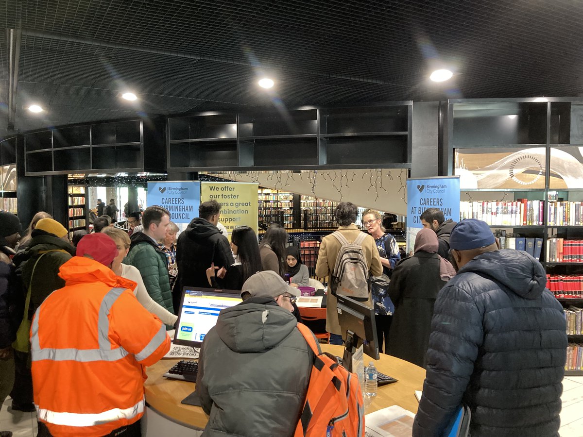 We hosted our largest and most successful job fair this week giving attendees access to 16 local employers offering guidance on landing their dream job.
Don't worry if you couldn't make it we will announce more job fairs here in the future!

<a href="/LibraryofBham/">LibraryofBirmingham</a> <a href="/BhamCityCouncil/">Birmingham City Council</a> <a href="/BIPC/">Business & IP Centre</a>