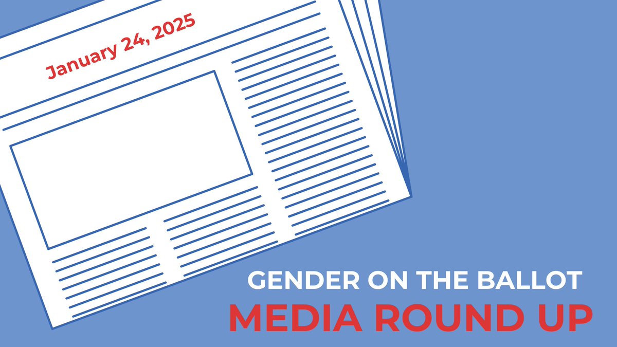 AU_WPI's tweet photo. Happy Friday! Welcome to #OnGenderMediaRoundUp. Each week we’re collecting and sharing our favorite gender + politics stories. Here’s our January 24, 2025 weekly round up - https://t.co/k4WXVCPA3S https://t.co/fZsaO2BEwd