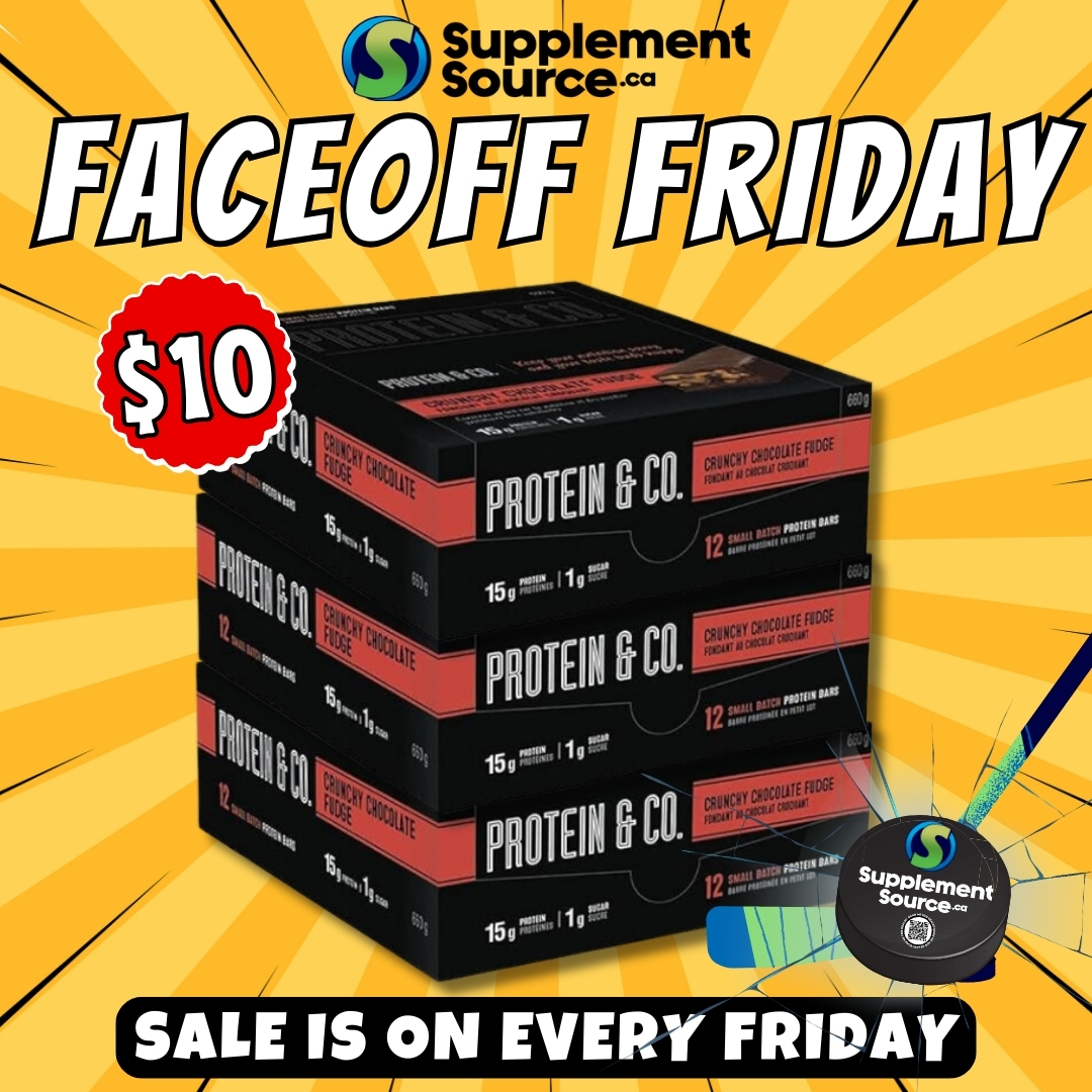 suppsourceca's tweet photo. Face Off Friday! 🏒 Every Friday, we drop the puck on a blowout deal at https://t.co/z1wrsmMBxI! 🥅 Today: Protein & Co PROTEIN BAR, 12 Bars/Box for just $10 (Reg. $39.95)! ⏳🔥
#FaceOffFriday #ProteinAndCo #BlowoutSale #SupplementSource #ProteinSnacks #FitnessDeals https://t.co/4OcG8z13OI