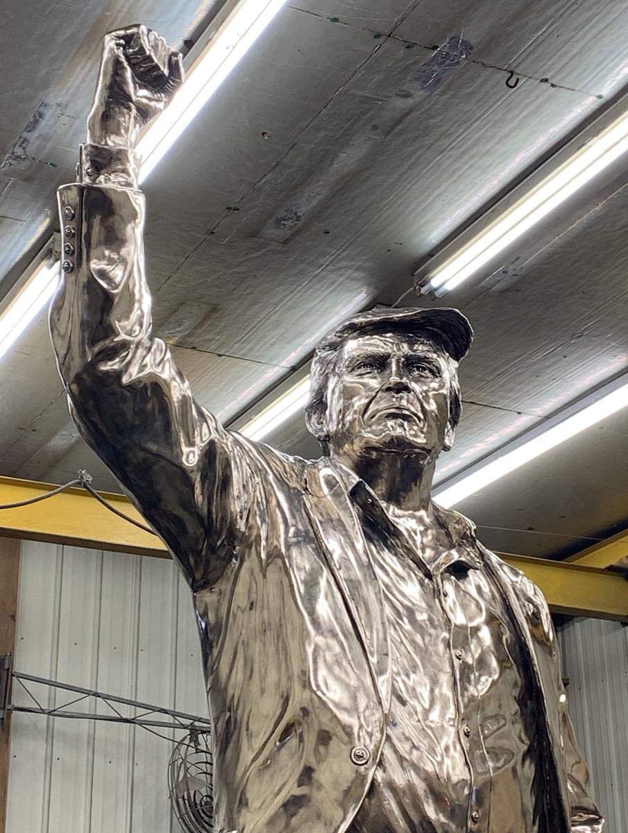 The PATRIOT Statue is so incredible that it deserves to be unveiled by the man himself <a href="/realDonaldTrump/">Donald J. Trump</a>. We have every reason to believe he’d like to be part of this process, so we’re leaving it open for him and those around him to set a date if they choose to. 

We also respect