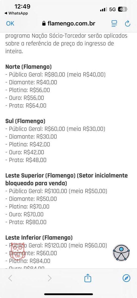 gilsonmanguaca's tweet photo. 40 reais Flamengo x Sampaio Correa e de fuder !! https://t.co/ELKjCMGrfW