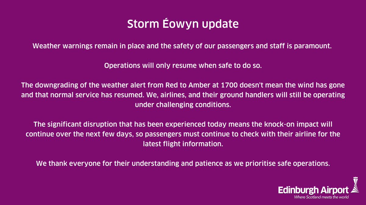 Edinburgh Airport tweet media