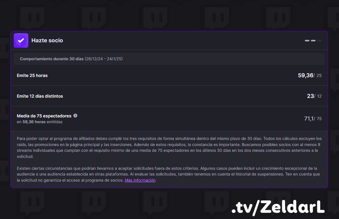 Últimamente los streams están yendo muy bien y estamos muy cerca de poder pedir el partner

Sabéis que es algo que, en mi condición, me cuesta mucho. Aun así, sería un sueño conseguirlo

Cualquier ayuda, la view, un prime, una sub, ahora mismo cuenta mucho 💜