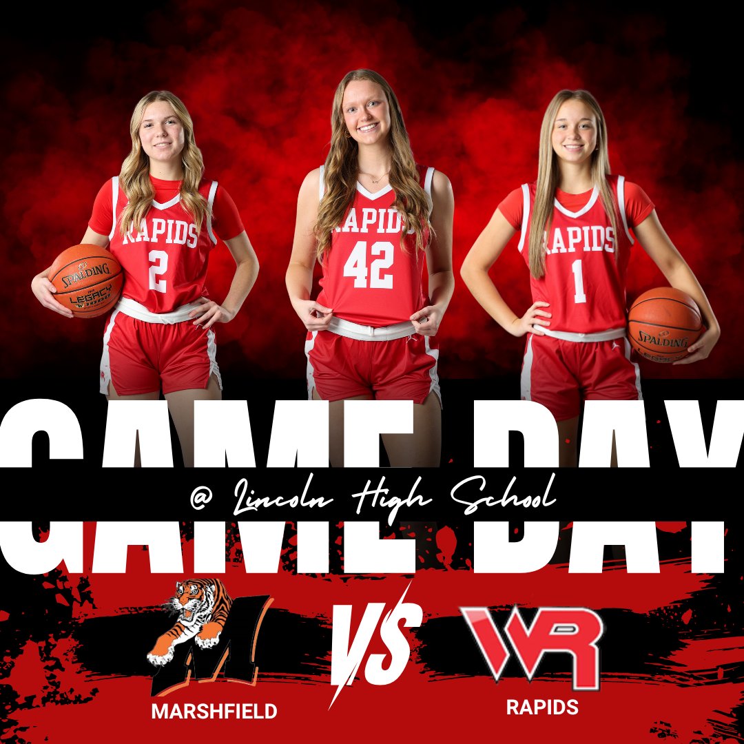 WR Girls Hoops (@wrgirlshoops) on Twitter photo 🚨🚨 GAME DAY!! 🚨🚨
Tonight our Red Raiders are back in conference action as they host the Marshfield Tigers!
🏫 At Lincoln High (JV2 at WRAMS)
⏰ Varsity 6:30, JV 4:45, JV2 4:15
🎟️ gofan.co/event/2206482?…
📺 wrps.org/livestream/ind…
📢 Sportainment Night! 🚨🚨 GAME DAY!! 🚨🚨
Tonight our Red Raiders are back in conference action as they host the Marshfield Tigers!
🏫 At Lincoln High (JV2 at WRAMS)
⏰ Varsity 6:30, JV 4:45, JV2 4:15
🎟️ gofan.co/event/2206482?…
📺 wrps.org/livestream/ind…
📢 Sportainment Night!