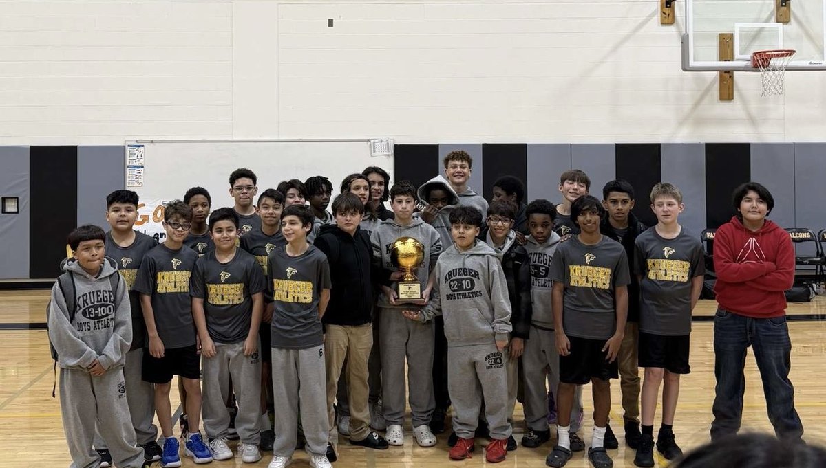 Krueger Boys Athletics (@boyskrueger) on Twitter photo Congratulations to our 7th grade boys basketball team on winning the Small Zone Championship! Great group of kiddos…good luck on the upcoming EOS basketball tournament next weekend (1/30-2/1) at Lopez MS. <a href="/KMSAcademics/">Krueger Academics</a> <a href="/FalconPTA/">Krueger MS PTA</a> <a href="/Roosevelt_Hoops/">Roosevelt Basketball</a> <a href="/CoachBarnes91/">Darnell Barnes M.Ed</a> <a href="/NeisdAthletics/">NEISD ATHLETICS</a> Congratulations to our 7th grade boys basketball team on winning the Small Zone Championship! Great group of kiddos…good luck on the upcoming EOS basketball tournament next weekend (1/30-2/1) at Lopez MS. <a href="/KMSAcademics/">Krueger Academics</a> <a href="/FalconPTA/">Krueger MS PTA</a> <a href="/Roosevelt_Hoops/">Roosevelt Basketball</a> <a href="/CoachBarnes91/">Darnell Barnes M.Ed</a> <a href="/NeisdAthletics/">NEISD ATHLETICS</a>