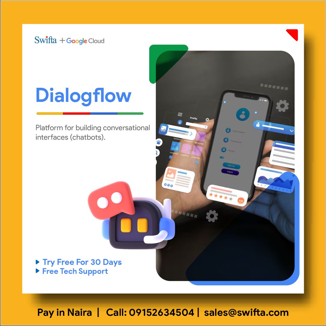 SwiftaSystems's tweet image. Take action today - buff.ly/3PEzzPM
Bring your ideas to life with Dialogflow. Build intuitive chatbots that engage, assist, and enhance user experiences effortlessly. Turn conversations into connections.
#Dialogflow #ConversationalAI #ChatbotDevelopment #GoogleCloud
