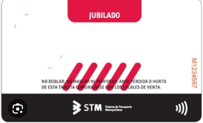 Tarjeta STM Jubilado. 
Se actualizó el monto mínimo para acceder al beneficio del 50% de descuento en el boleto.Para más información: gub.uy/ministerio-tra…