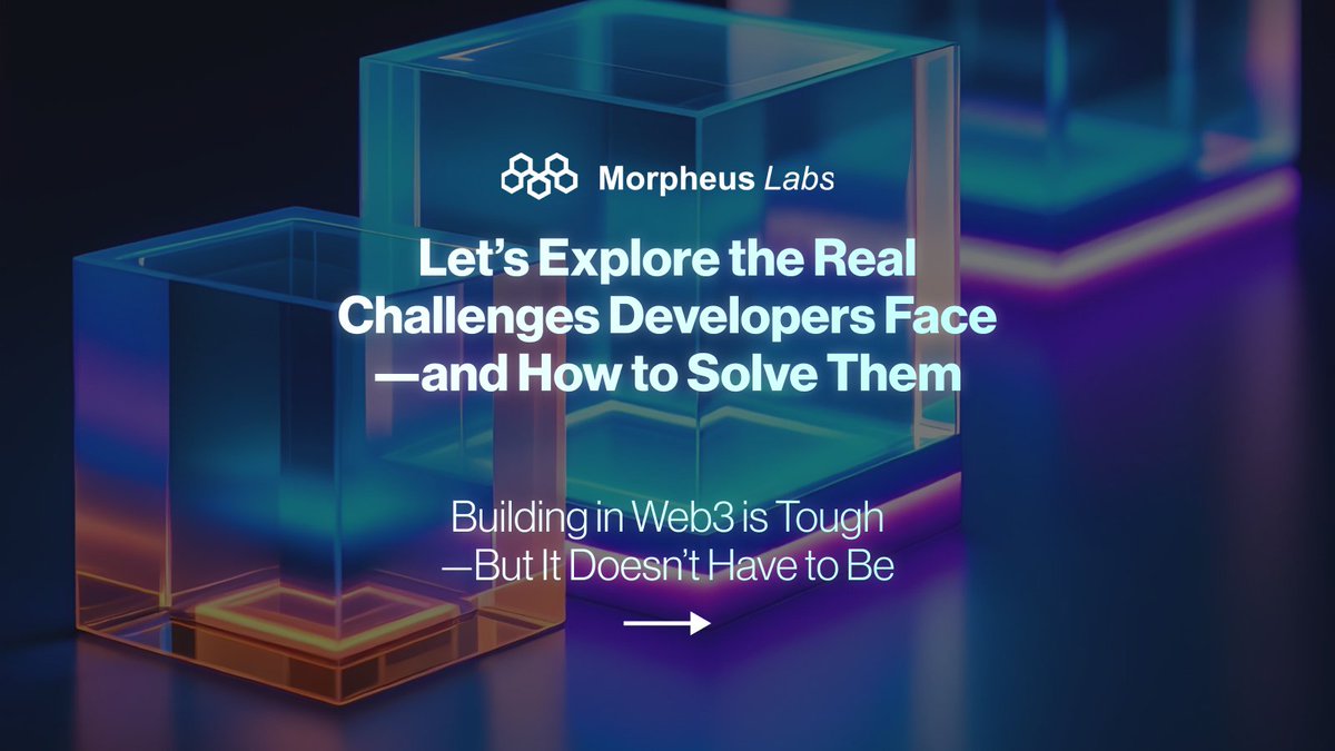 morpheuslabs_io's tweet image. Building in Web3 isn’t easy—there’s dealing with legacy systems, racing against deadlines, and figuring out how to bridge Web2 with Web3.

But it doesn’t have to stay this way. Let’s explore the challenges developers face and how low-code and AI can make a difference in our…