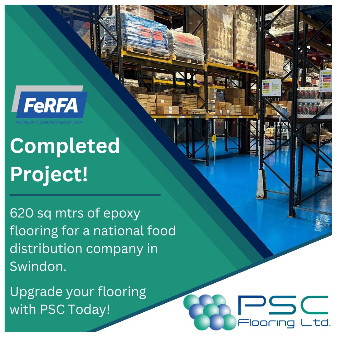pscworcsltd's tweet photo. Recent Project: 620 sq mtrs of epoxy flooring installed for a food distribution facility! 🎉
Check out how we can transform your facility: https://t.co/1xXw612BcY
Call today on 01562702047
#EpoxyFlooring #PSCFlooring #WarehouseSolutions #IndustrialFlooring #RecentProject https://t.co/hGljPeTuBH