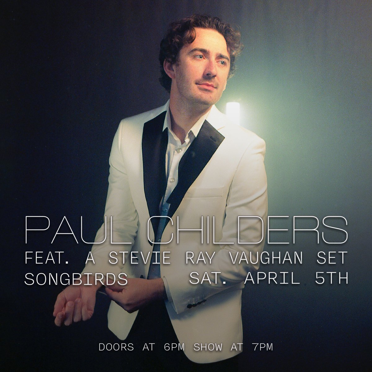Another new show on the books—April 5 🗓️ Blending Pop, R&amp;B, &amp; Soul, <a href="/ChildersPaul/">Paul Childers</a> leads a new breed of singer/songwriters &amp; guitarists. Come see this full-band show + a special set honoring Stevie Ray Vaughan 💫🎸

🎟️ seetickets.us/paul_childers 🎟️

Doors 6 PM, Show 7 PM
Seated Show
