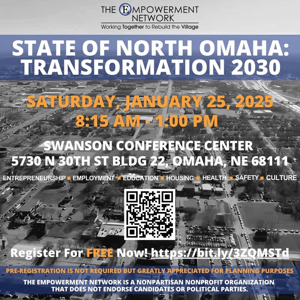 omahalandbank's tweet photo. 🏙️✨ Join us at State of North Omaha: Transformation 2030!

Connect with us and learn more about our vendor and maintenance opportunities for 2025 and open contractors' RFQ

🌟 Register FREE: https://t.co/TUdgiKhRtG

#Transformation2030 #OMLB #BuildingOmaha https://t.co/Sh7h4LD71e