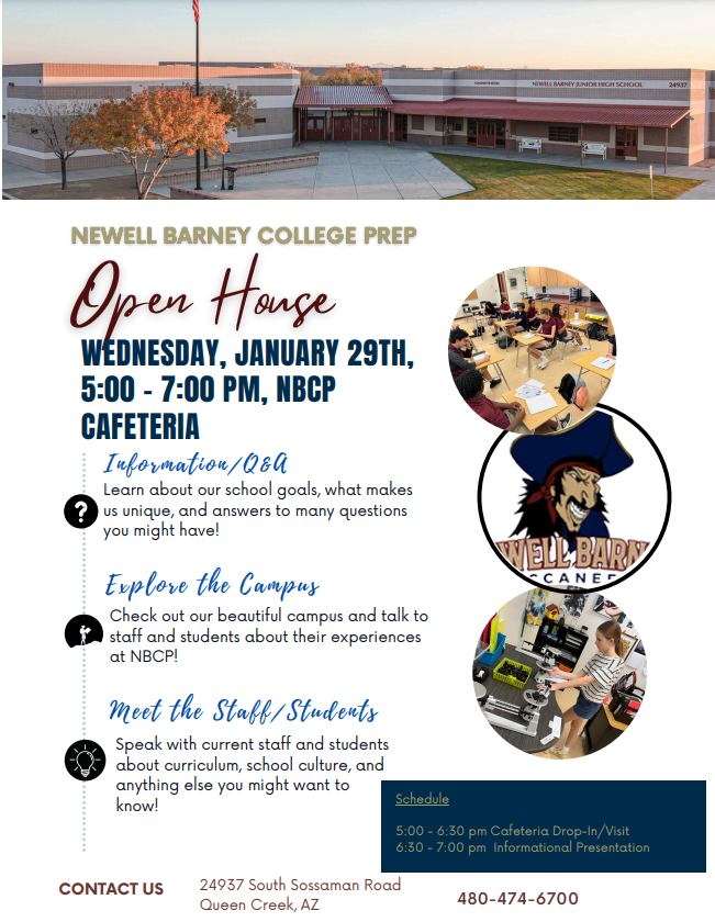 Talk to teachers, explore the campus, and listen to an informational presentation from Mr. Aikins, our principal.  Come see why we are a great fit for your student! #NBCP #enrollnbcp #QCLeads
