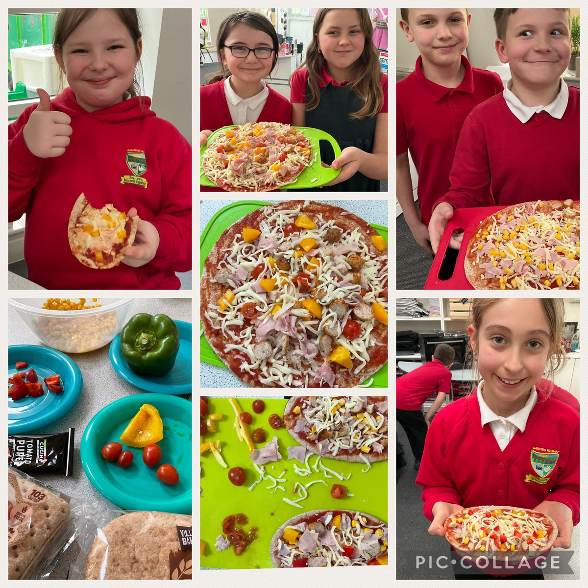 For our Friends around Friday activity, we adapted a pizza recipe that we had used in maths to calculate coatings and savings, and decided to make healthier options with low fat ingredients. We loved our healthy pizzas! 🍕 

<a href="/garntegprimary/">Garnteg Primary</a> <a href="/mrsnunderwood95/">Mrs N Underwood</a>