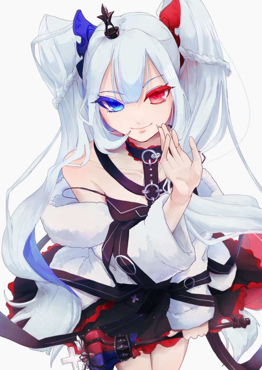 #arcaea_art
過去絵ですが、白姫ちゃん！
キャラデザ大好きです💙❤