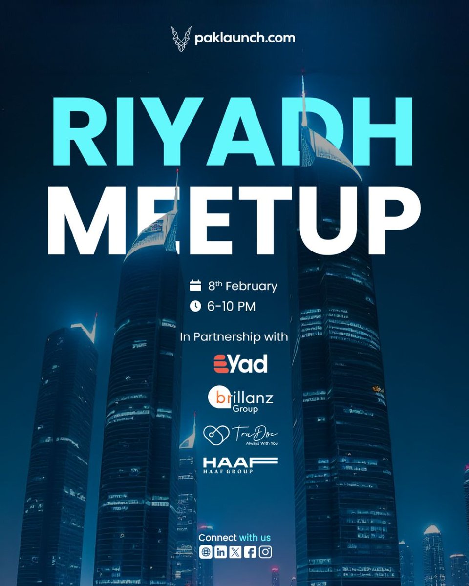 Super excited to host our Riyadh Meetup on the sidelines of LEAP this 8th February! Bringing together 60 top entrepreneurs and global investors for an evening of networking, innovation, and collaboration.

#RiyadhMeetup #LEAP2025 #Entrepreneurs #GlobalInvestors #Innovation