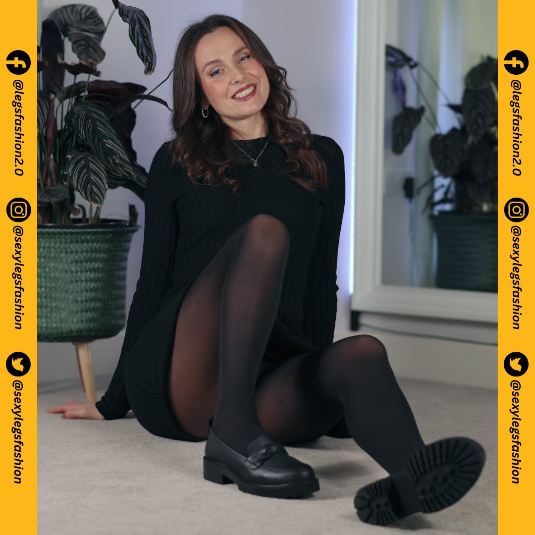 sexylegsfashion's tweet photo. Slaying the classic all-black look! 🖤 Nylon Bea stuns in her little black dress, black opaque pantyhose, and chic black shoes.
.
.
#legsfashion #blackopaquepantyhose #opaquepantyhose #blackpantyhose #blacktights #blackstockings #pantyhose #tights #stockings #pantyhoselegs https://t.co/NOZpRT13vv
