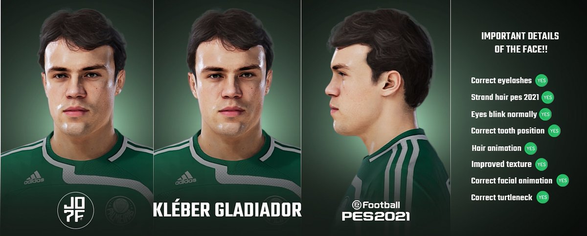 Kléber Gladiador - PES 2021 (PC MOD)   
-   
Become a subscriber and get the download released for this and other faces
-   
Download:
Option 1 - buymeacoffee.com/jo7facemakercl…
Option 2 - ko-fi.com/s/259bbf7493
-   
#eFootball #PES #PES2021 #eFootball2025 #FIFA #EAFC24 #EAFC25
