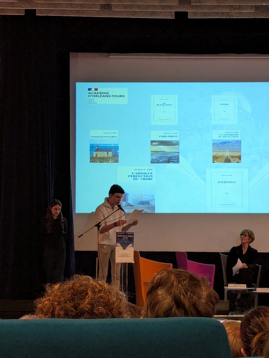 ac_orleanstours's tweet image. À l'occasion des #NuitsDeLaLecture, l'@ac_orleanstours a organisé un séminaire « Lire et réussir, construire un parcours de lecteur » à Orléans(45)✨
Au programme : conférences et interventions de T. Viel, essayiste, et de M.-A. Murail, romancière🎯

🔎nuitsdelalecture.fr
