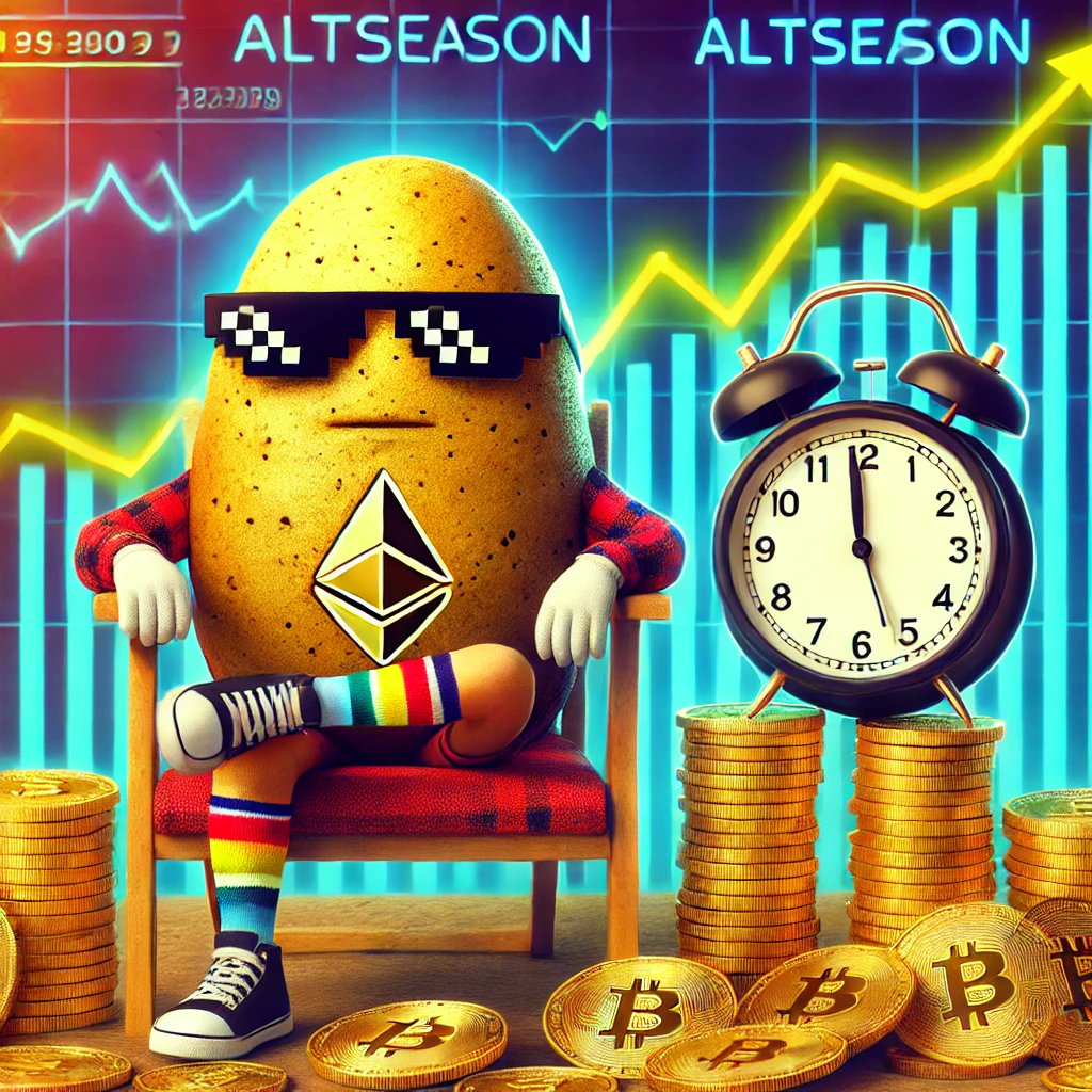 PatternPotato's tweet image. I’ve been waiting for altseason for 4 years—feels like I’m aging like a fine potato. 🥔😂 How long have you been holding your bags, fam? 🚀🔥 #Altseason2025 #SOL #icp #BTC #ETH #NEARProtocol $TRUMP #BNB #AVAX #KAS #XRP