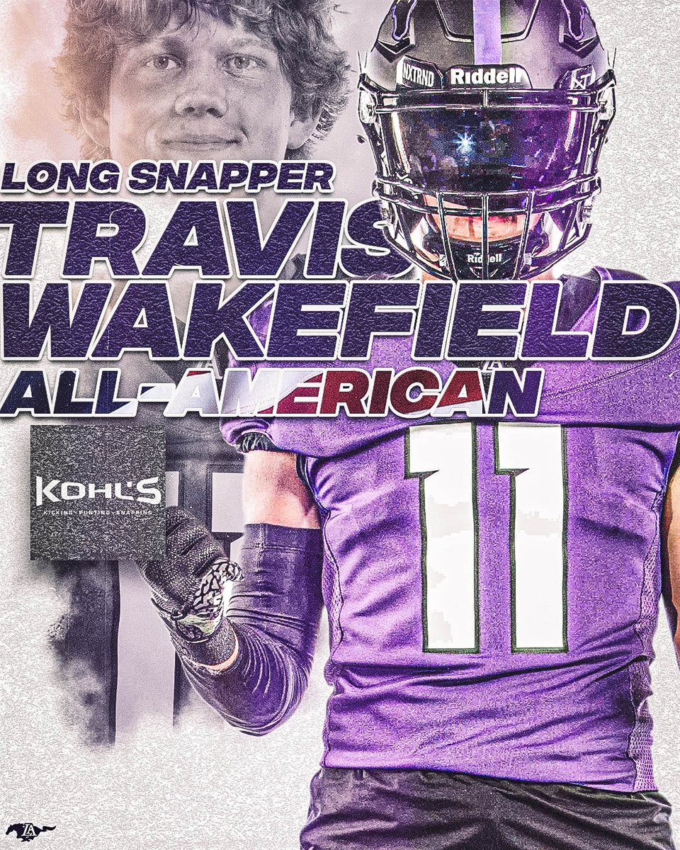 Lipscomb Academy Football (@lamustangfb) on Twitter photo Travis Wakefield has been named an All-American by <a href="/KohlsKicking/">Kohl's Kicking Camps</a> ! #BibleBooksBall Travis Wakefield has been named an All-American by <a href="/KohlsKicking/">Kohl's Kicking Camps</a> ! #BibleBooksBall