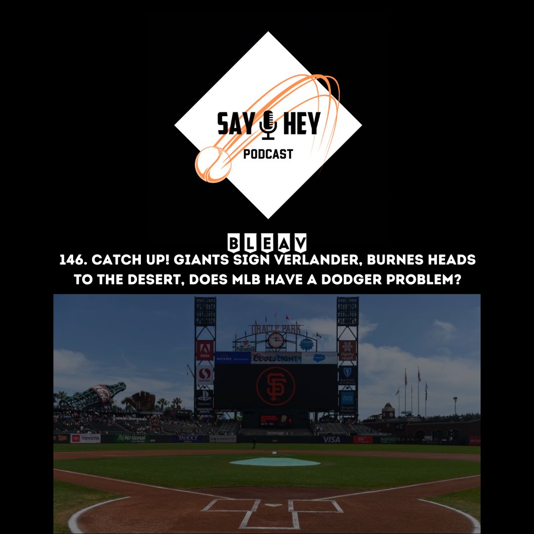 WE ARE BACK! ⚾️ 

Check out our latest episode where we do some catching up. 

•Giants sign Verlander
•Burnes Heads to the desert
•Does MLB have a Dodger problem?

<a href="/SayHeyPodcast/">Say Hey Podcast</a> <a href="/SayHeyRob/">Robbie Lewis</a> <a href="/BleavNetwork/">Bleav</a> 

#MLB #sfgiants