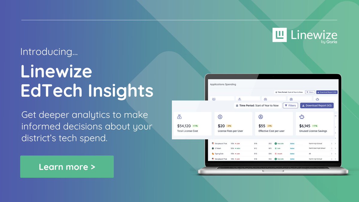 📣 We're excited to introduce to you our newest product... Linewize EdTech Insights!

EdTech Insights gives K-12 tech directors the deeper analytics you need to make smart, evidence-based decisions about your technology investments.

Learn more 👉 hubs.la/Q033WZrF0