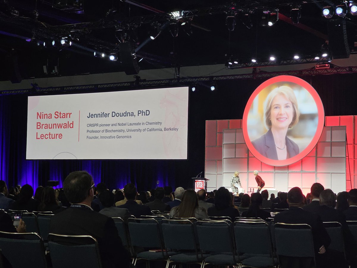 Richard G. Ohye, M.D (@rickohyemd) on Twitter photo So proud of my partner #STS2025 President <a href="/JennaRomanoMD/">Jennifer Romano</a>. Introducing Nobel Laureate & CRISPR pioneer Dr. Jennifer Doudna for the inaugural Nina Starr Braunwald Lecture. So proud of my partner #STS2025 President <a href="/JennaRomanoMD/">Jennifer Romano</a>. Introducing Nobel Laureate & CRISPR pioneer Dr. Jennifer Doudna for the inaugural Nina Starr Braunwald Lecture.