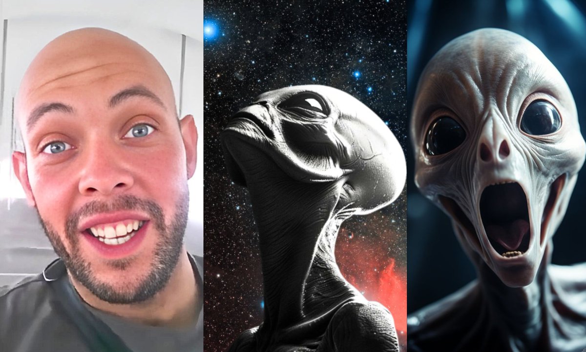 Unexplained2020's tweet photo. This Man claims a drunk ex-military officer from Area 51 revealed UFOs run on Space-Harnessed Electricity, creating a "void" for travel, not like combustion engines. He also said two stars in Orion’s Belt house “good aliens” (gray types), while a nearby star is home to “bad aliens” (tall, brown-skinned).
