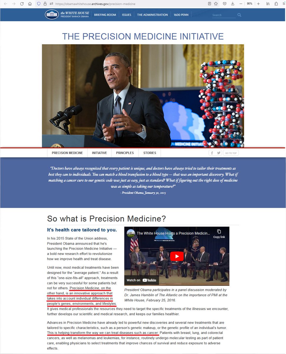 JHolderman3's tweet photo. EXPOSED!!!

Trump's "Stargate Project" for personalized mRNA shots for cancer is the Obama/Biden era "Precision Medicine Initiative" &amp; "Cancer Moonshot" &amp; "21st Century Cures Act" all rolled into one!

Don't keep falling for the illusion of two parties; there is one ruling class. https://t.co/EcumuGKfv6