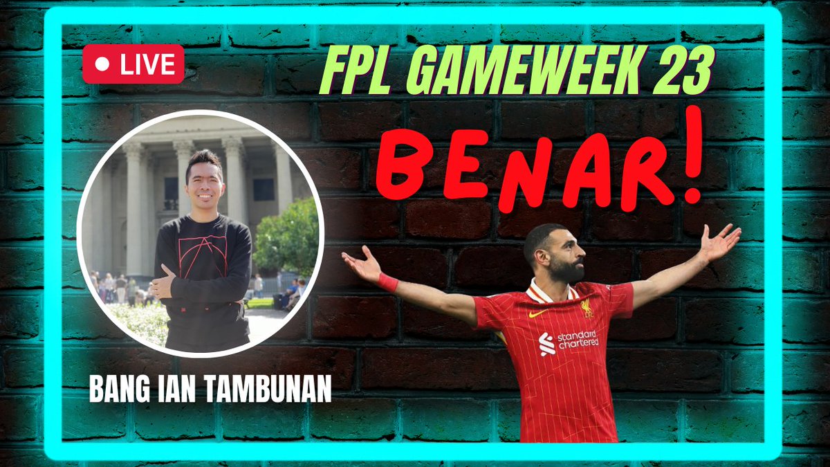 FPL Gameweek 23 - BENAR! 🔥

Kluivert mencengangkan dengan 22 poin, mari kawan kita mulai obrolan penuh vitamin🧑‍⚕️

youtube.com/live/Arsa3K8sL…

#FPL #FantasyPremierLeague